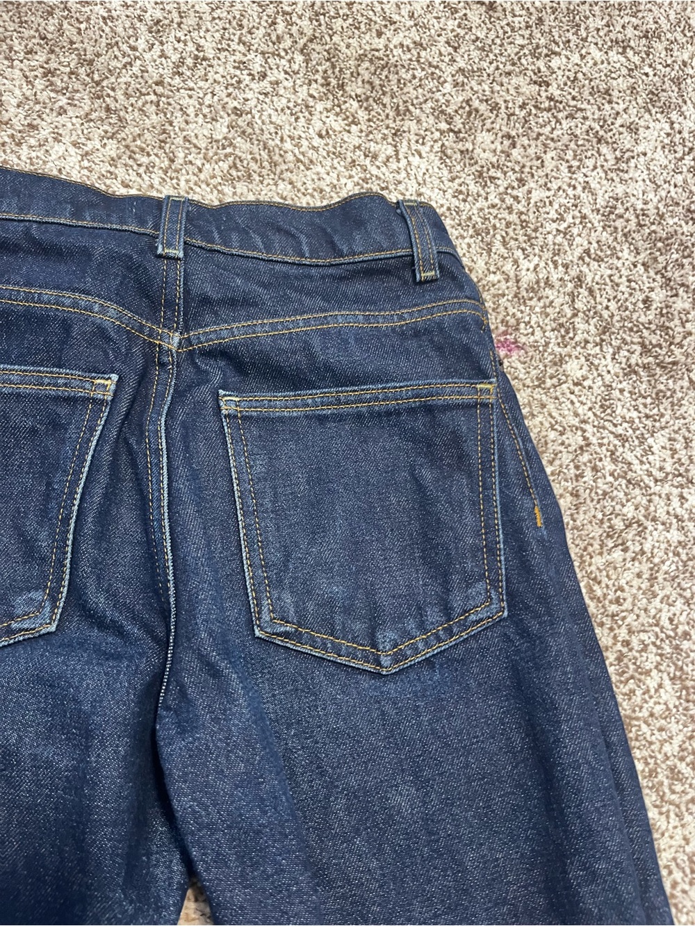 Zara High Rise Wide Leg Jeans Dark Wash Denim Size 2 EU 34 - Picture 10 of 11